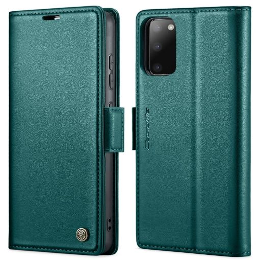 Samsung Galaxy S20 CaseMe 023 Butterfly Buckle RFID Leather Case Blue - 1