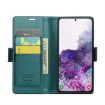 Samsung Galaxy S20 CaseMe 023 Butterfly Buckle RFID Leather Case Blue - 4