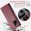 Samsung Galaxy S20+ CaseMe 023 Butterfly Buckle RFID Leather Case Red - 6