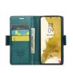 Samsung Galaxy S22 5G CaseMe 023 Butterfly Buckle RFID Leather Case Blue - 4