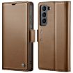 Samsung Galaxy S22+ 5G CaseMe 023 Leather RFID Phone Case Brown - 1