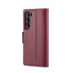 Samsung Galaxy S22+ 5G CaseMe 023 Leather RFID Phone Case - Wine Red - 3