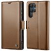 Samsung Galaxy S22 Ultra 5G CaseMe 023 Leather RFID Phone Case Brown - 1