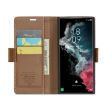 Samsung Galaxy S22 Ultra 5G CaseMe 023 Leather RFID Phone Case Brown - 4