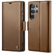 Samsung Galaxy S23 Ultra 5G CaseMe 023 Leather RFID Phone Case Brown - 1