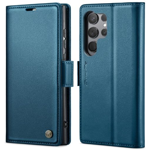 Samsung Galaxy S23 Ultra 5G CaseMe 023 RFID Leather Case - Blue - 1