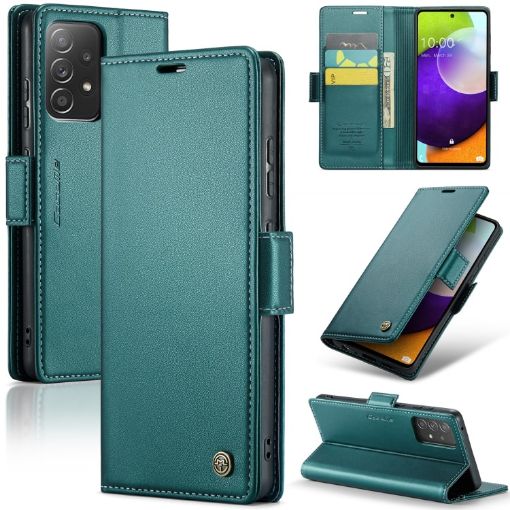 Samsung Galaxy A52/A52s 5G CaseMe 023 Butterfly Leather Case Pearly Blue - 1