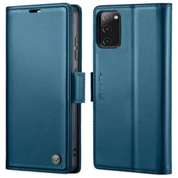 Samsung Galaxy S20 FE CaseMe 023 Butterfly Buckle RFID Leather Case Blue - 1