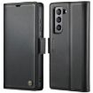 Samsung Galaxy S21 FE 5G CaseMe 023 Leather RFID Anti-theft Case Black - 1