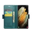 Samsung Galaxy S21 Ultra 5G CaseMe 023 RFID Leather Case Pearly Blue - 4