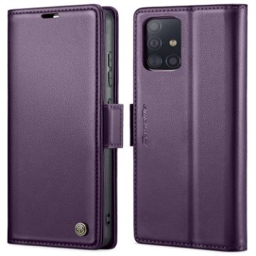 Samsung Galaxy A71 4G CaseMe 023 Butterfly Leather Case Pearly Purple - 1
