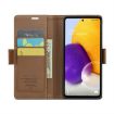 Samsung Galaxy A72 CaseMe 023 Butterfly Buckle RFID Leather Case Brown - 4