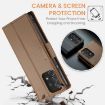 Samsung Galaxy A72 CaseMe 023 Butterfly Buckle RFID Leather Case Brown - 6