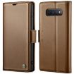 Samsung Galaxy S10 CaseMe 023 Butterfly Buckle RFID Leather Case Brown - 1