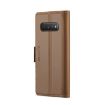 Samsung Galaxy S10 CaseMe 023 Butterfly Buckle RFID Leather Case Brown - 3