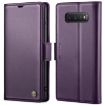 Samsung Galaxy S10+ CaseMe 023 Butterfly Buckle RFID Leather Case Purple - 1