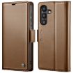 Samsung Galaxy A14 CaseMe 023 Butterfly Buckle Leather Case (Brown) - 1