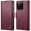 Samsung Galaxy S20 Ultra CaseMe 023 Butterfly Buckle Leather Case (Wine Red) - 1