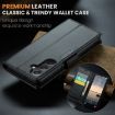 Samsung Galaxy S23 FE 5G Case - CaseMe 023 Butterfly Buckle Leather (Black) - 7