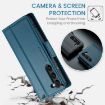 Samsung Galaxy S24 CaseMe 023 Butterfly Buckle RFID Leather Case Blue - 6
