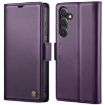 Samsung Galaxy S24 CaseMe 023 Butterfly Buckle Leather Case - Pearly Purple - 1