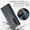 Samsung Galaxy S24+ CaseMe 023 Butterfly Buckle RFID Leather Case Black - 6