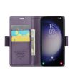 Samsung Galaxy S24+ CaseMe 023 Butterfly Buckle RFID Leather Case Purple - 4
