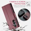 Samsung Galaxy A05s CaseMe 023 Butterfly Buckle RFID Leather Case Red - 6