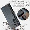 Samsung Galaxy A55 CaseMe 023 Butterfly Buckle RFID Leather Case Black - 6