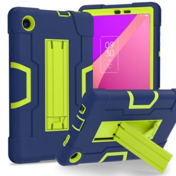 TCL Tab 8 LE/WiFi Silicone Hybrid Case with Holder - Navy Blue Olivine - 1