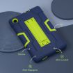TCL Tab 8 LE/WiFi Silicone Hybrid Case with Holder - Navy Blue Olivine - 2