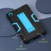 TCL Tab 8 LE/WiFi Silicone Hybrid PC Case with Holder - Black Blue - 2