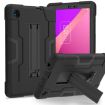 TCL Tab 8 LE/WiFi Silicone Hybrid PC Tablet Case with Holder - Black - 1