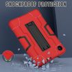 TCL Tab 8 LE/WiFi Red Black Silicone Hybrid PC Case with Holder - 5