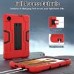 TCL Tab 8 LE/WiFi Red Black Silicone Hybrid PC Case with Holder - 7