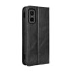Infinix GT 30 Pro 5G Black Retro Leather Magnetic Buckle Phone Case - 3