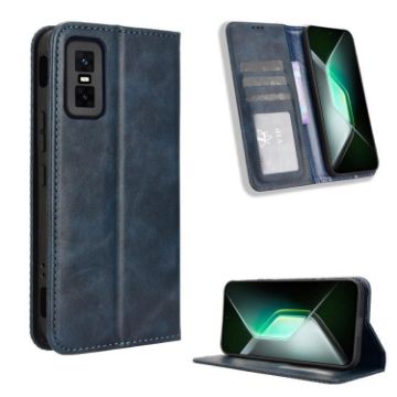Infinix GT 30 Pro 5G Blue Leather Phone Case with Magnetic Buckle - 1