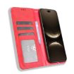 Huawei nova 14 5G Red Leather Phone Case with Magnetic Buckle Retro Design - 4