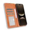 Huawei nova 14 Ultra 5G Leather Phone Case, Magnetic Buckle, Brown Retro - 4