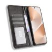 Huawei Pura 80 5G Leather Phone Case - Magnetic Buckle, Retro Texture, Black - 4