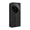 Xiaomi 14 Ultra Black Leather Phone Case with Magnetic Buckle Retro Design - 3