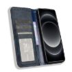 Xiaomi 14 Ultra Blue Leather Phone Case with Magnetic Buckle Retro Texture - 4