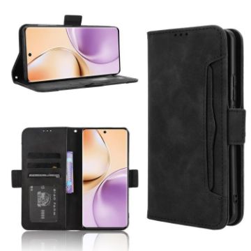 Realme 14 Pro 5G Black Leather Phone Case with Card Slots - 1