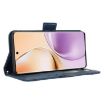 Realme 14 Pro 5G Blue Leather Case with Card Slots - Calf Texture Skin - 7