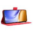 Realme 14 5G Red Leather Phone Case with Card Slots - Calf Texture - 7