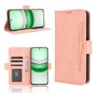 Realme 14x 5G/V70 Pink Leather Phone Case with Card Slots Malaysia - 1