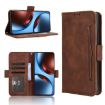 Realme GT 7 5G Brown Leather Phone Case with Card Slots - 1