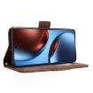 Realme GT 7 5G Brown Leather Phone Case with Card Slots - 7