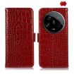 Xiaomi 14 Ultra Red Crocodile Cowhide Leather Phone Case - 1