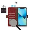 Xiaomi 14 Ultra Red Crocodile Cowhide Leather Phone Case - 5
